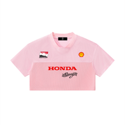 Type R Cropped Paneled V-Neck Jersey