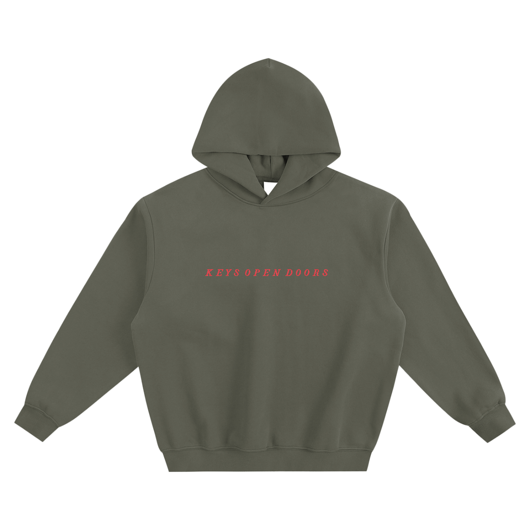 Keys Fleeced Boxy Hoodie