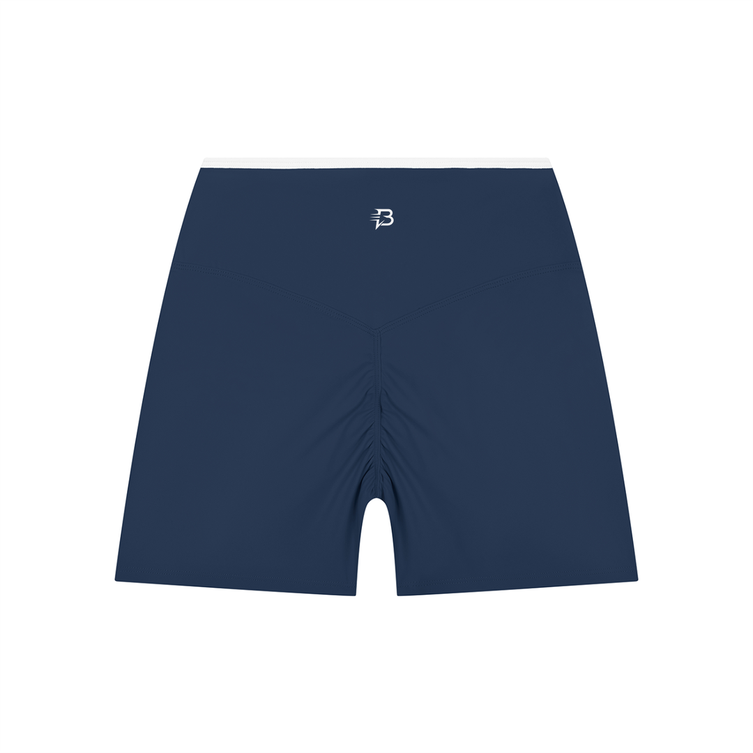 Block Yoga Shorts High Rise