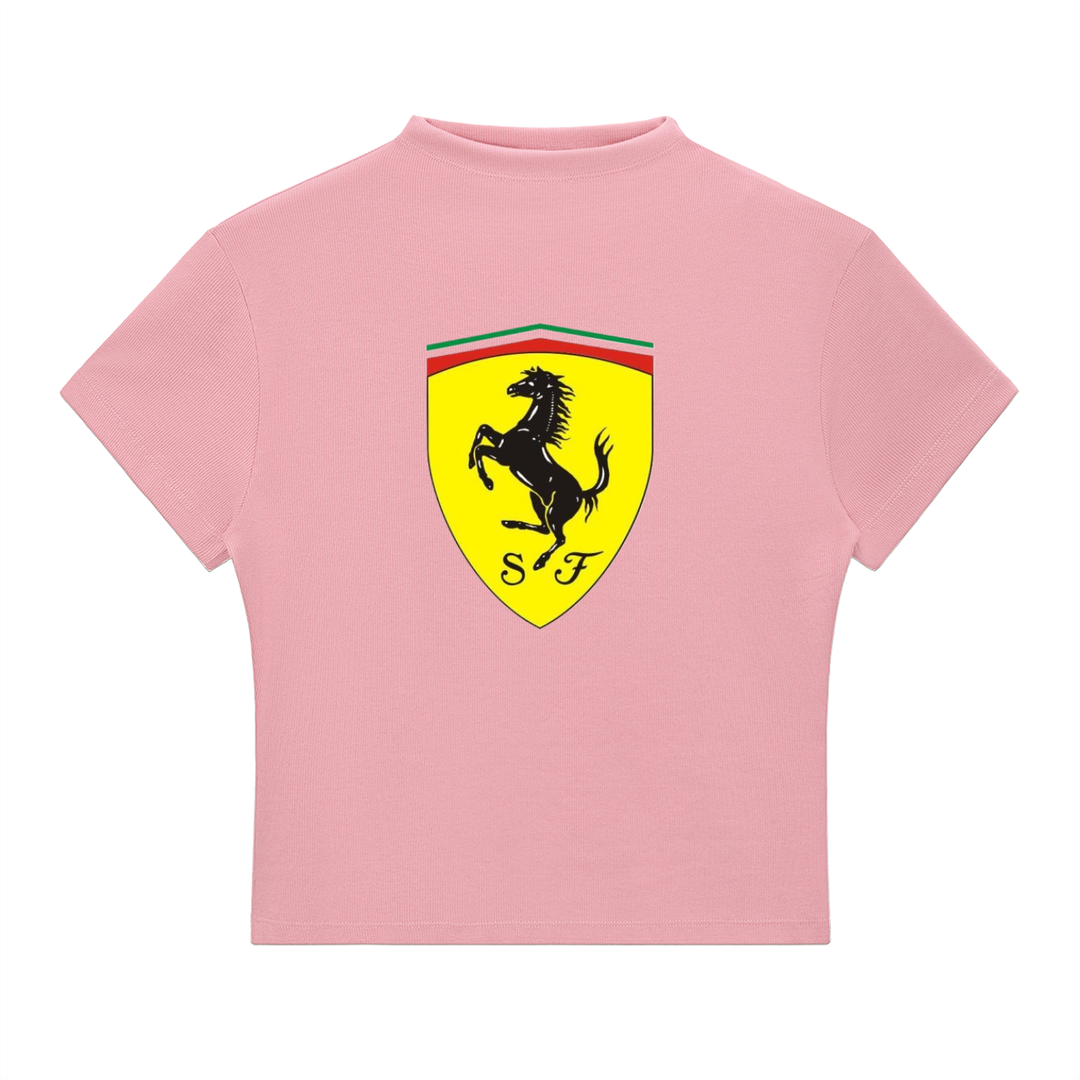 Leclerc F1 Slim Fit Mock Neck T-Shirt