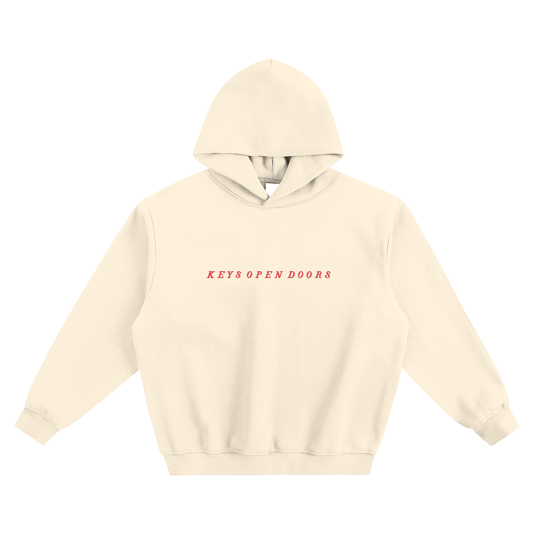 Keys Fleeced Boxy Hoodie