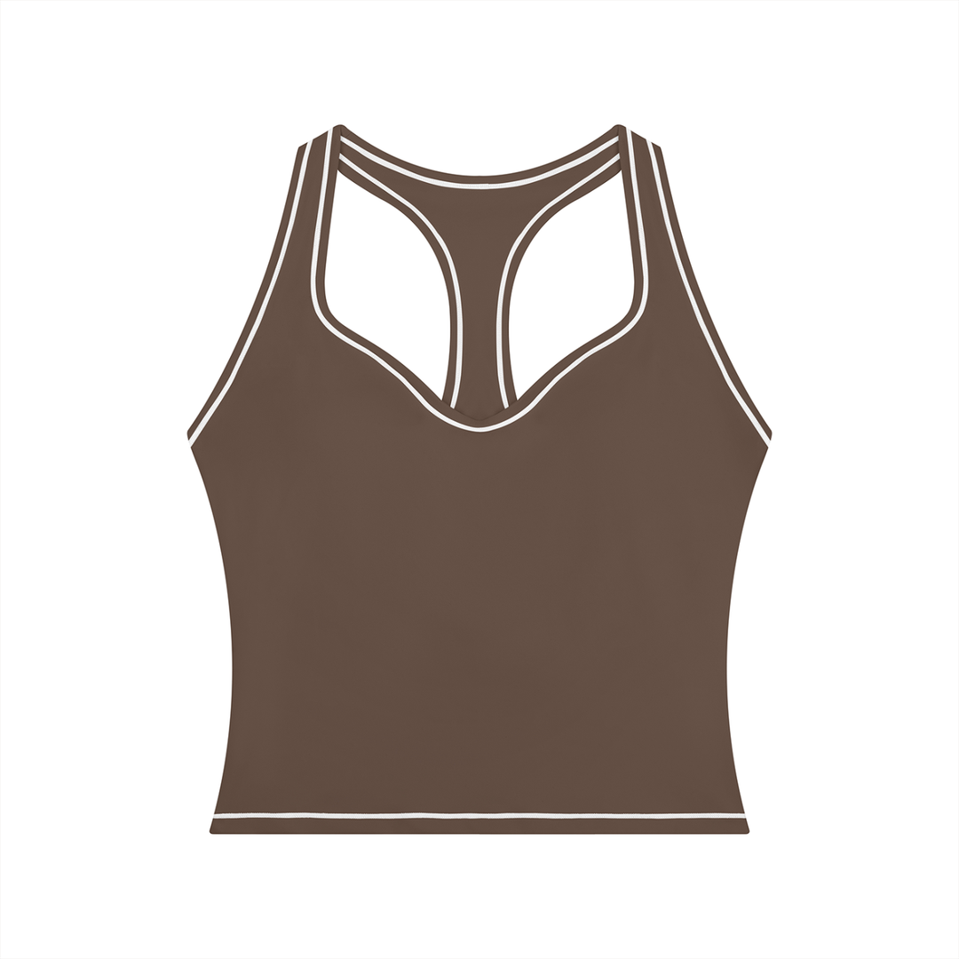 Topstitching Yoga Tank Top
