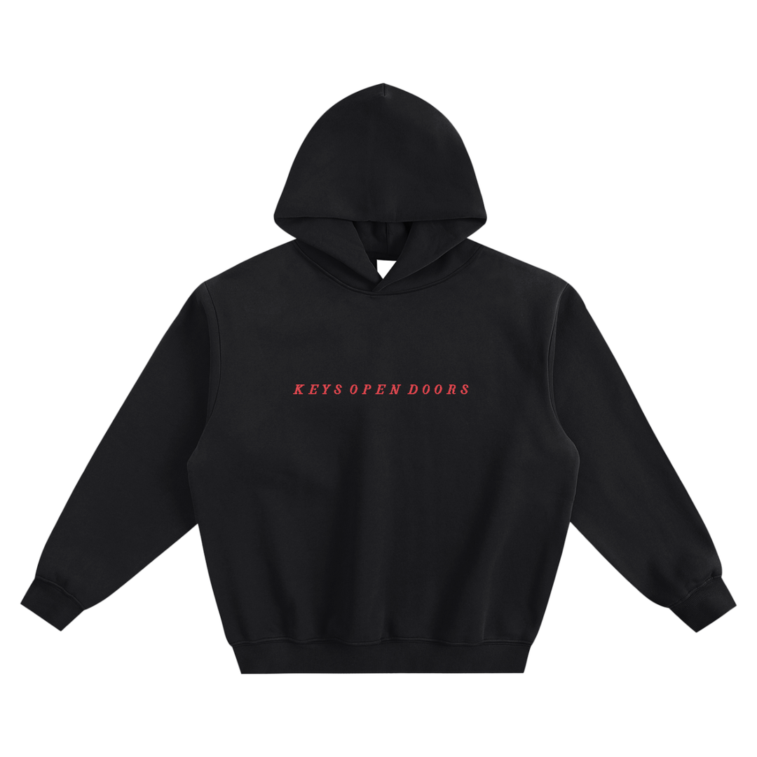 Keys Fleeced Boxy Hoodie