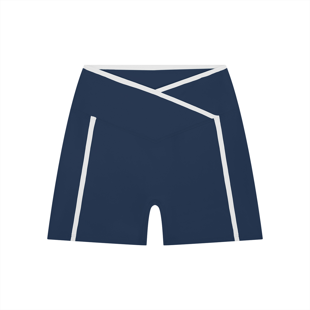 Block Yoga Shorts High Rise