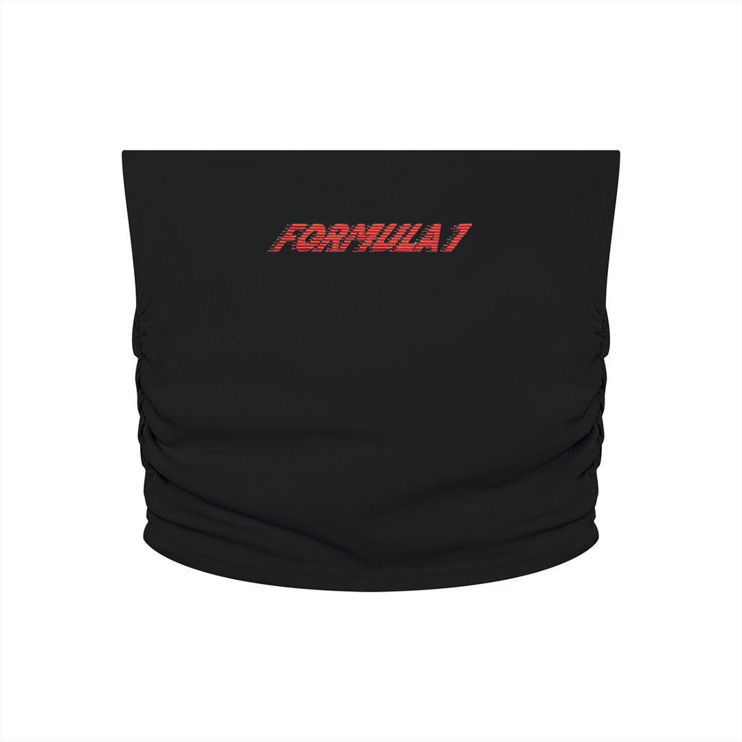Ruched Cropped Yoga Tube Top