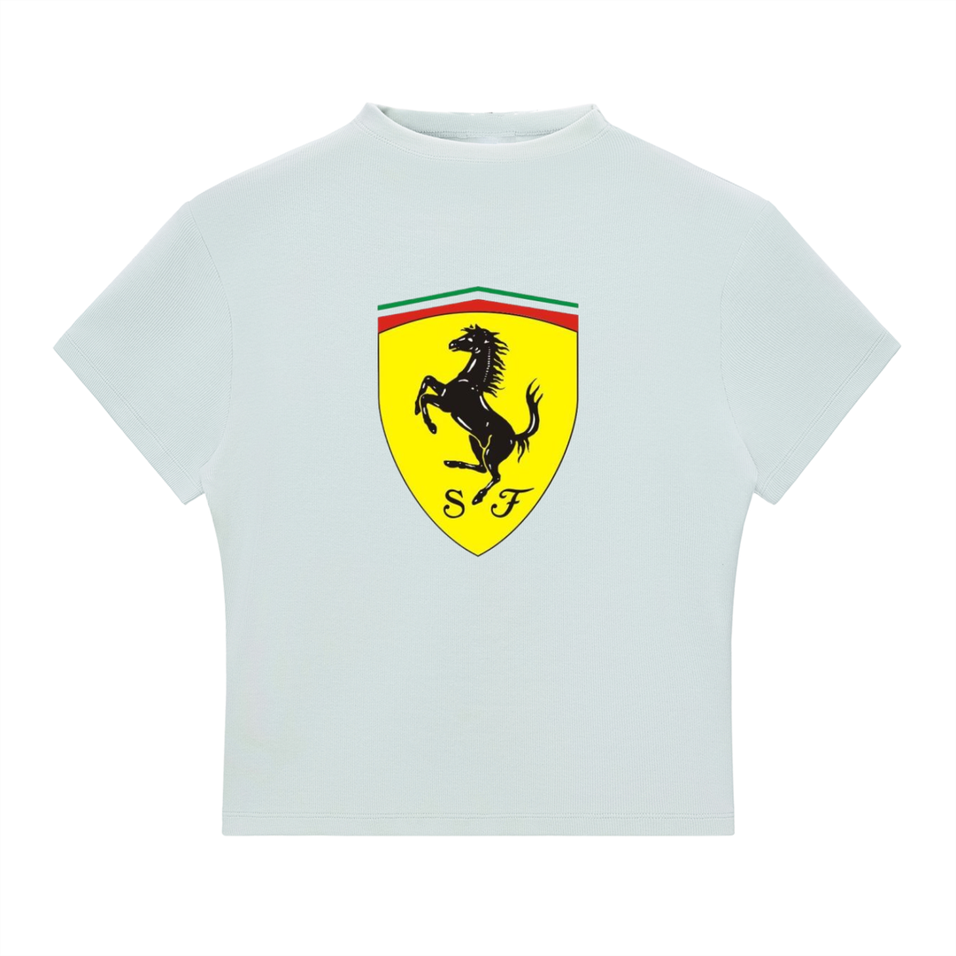 Leclerc F1 Slim Fit Mock Neck T-Shirt