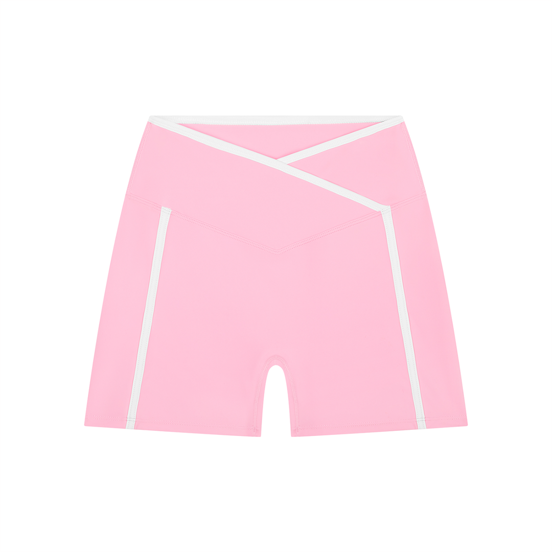 Block Yoga Shorts High Rise