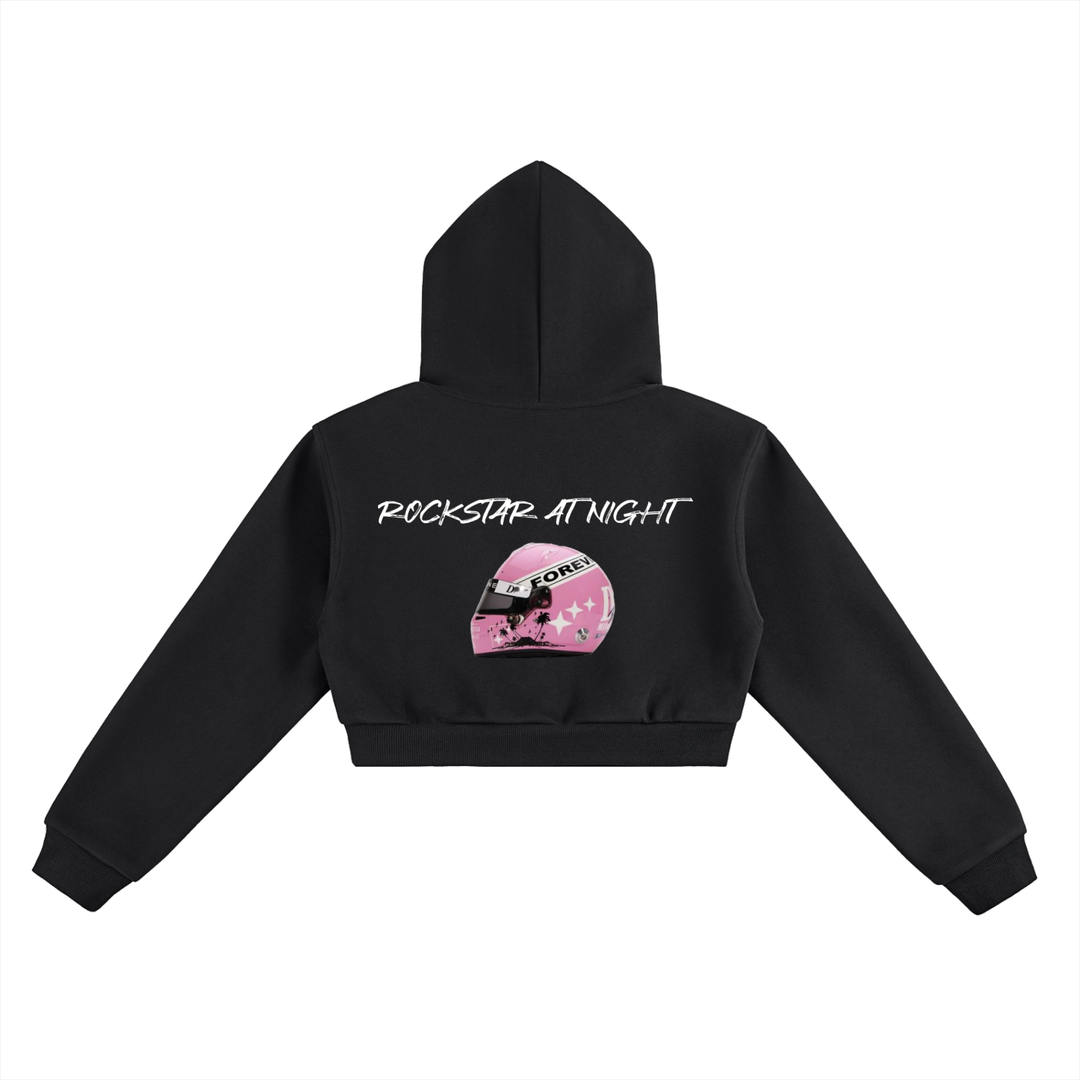 Rockstar Cropped Hoodie