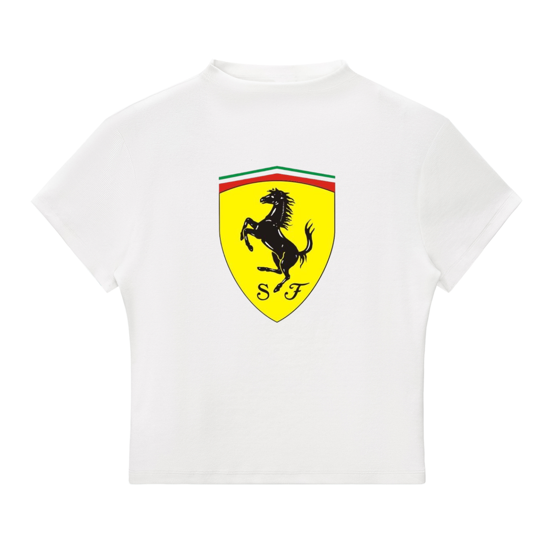 Leclerc F1 Slim Fit Mock Neck T-Shirt