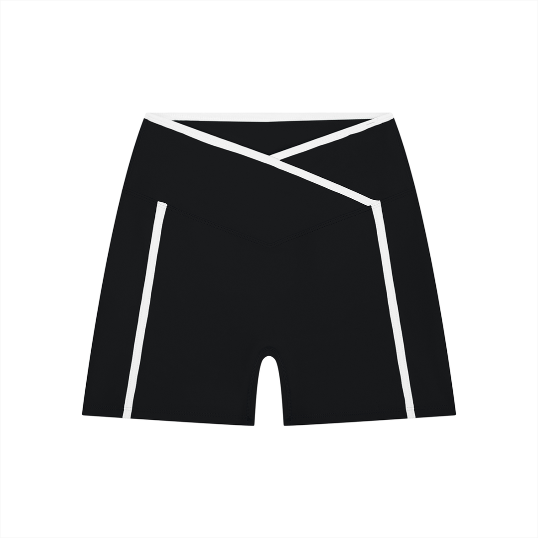 Block Yoga Shorts High Rise