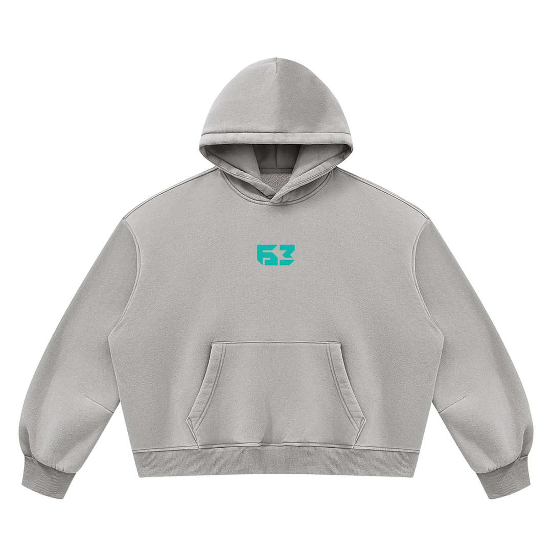 F1 Stamp Unisex Vintage Wash Boxy Fleece Hoodie