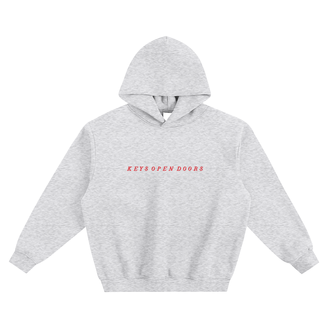 Keys Fleeced Boxy Hoodie