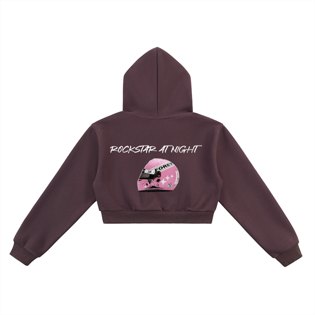 Rockstar Cropped Hoodie