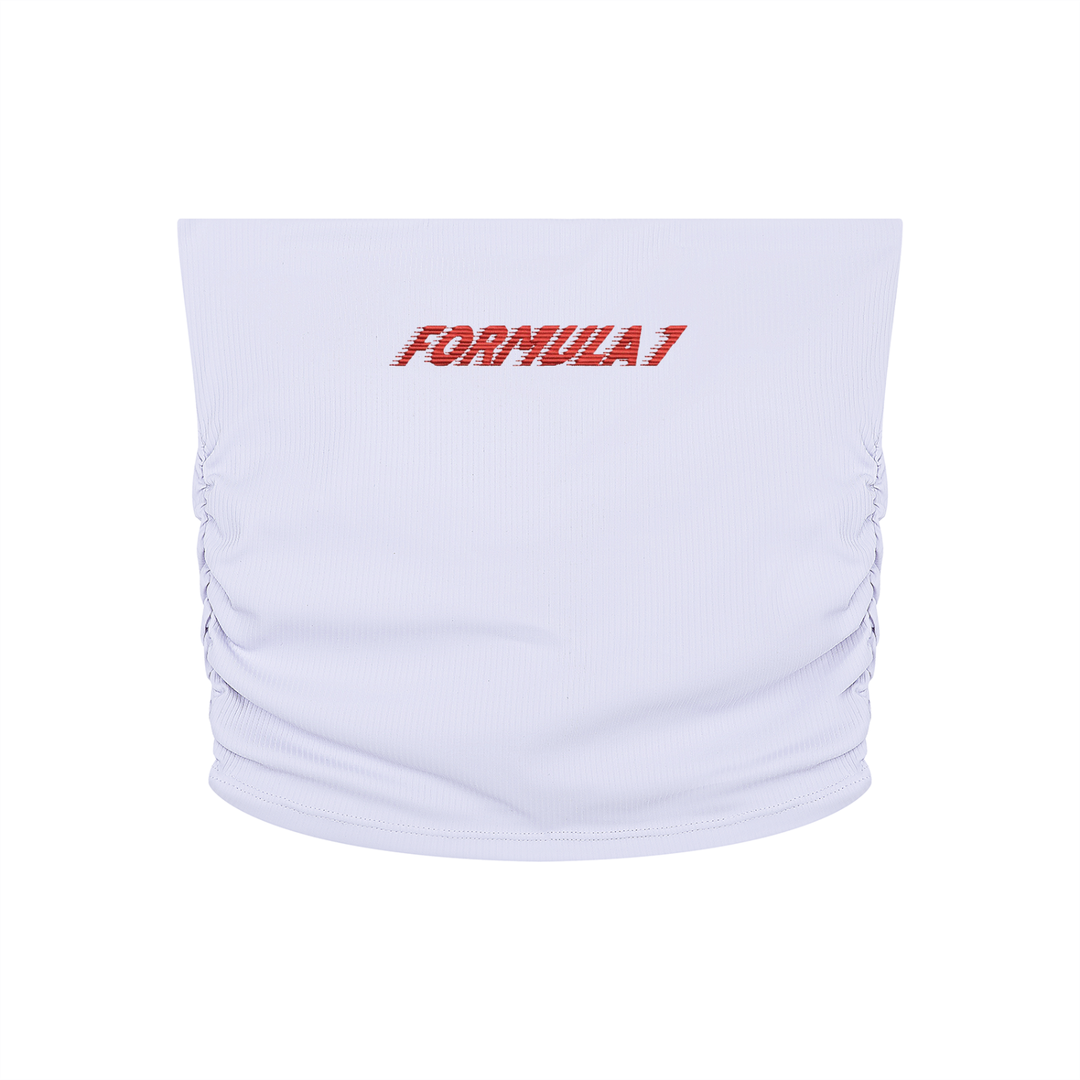 Ruched Cropped Yoga Tube Top