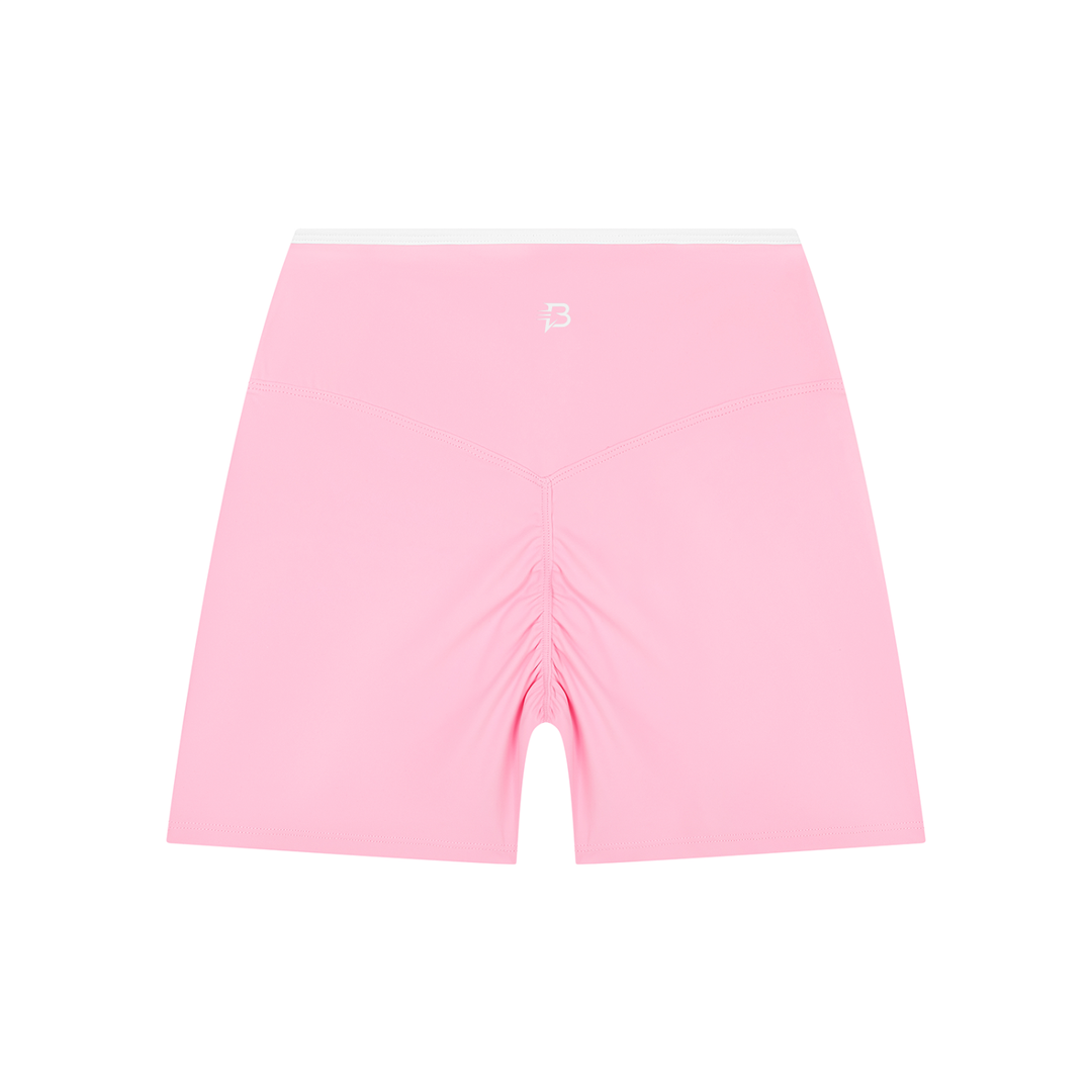 Block Yoga Shorts High Rise
