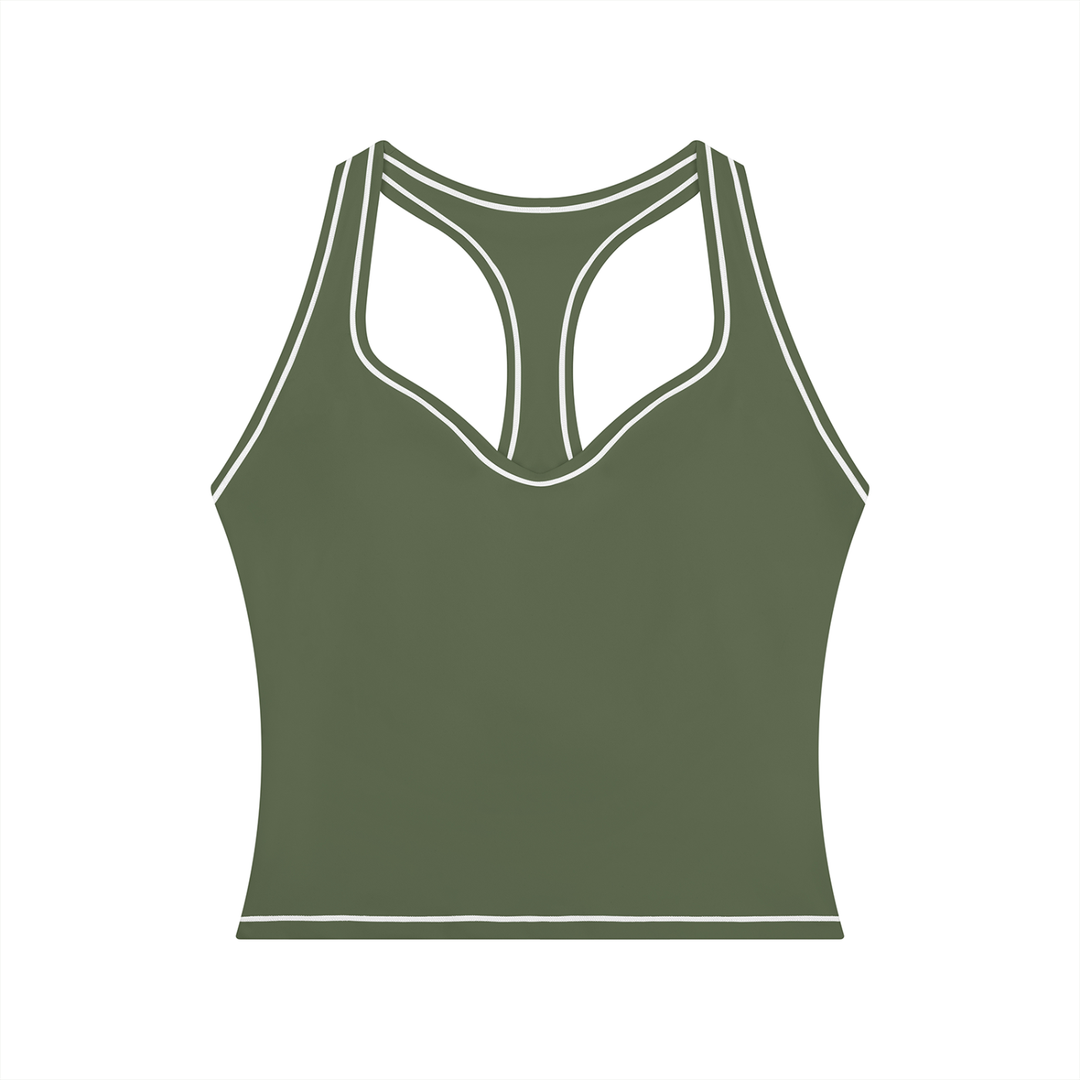 Topstitching Yoga Tank Top