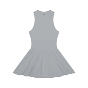 Ruched Sleeveless Full-Zip Dress
