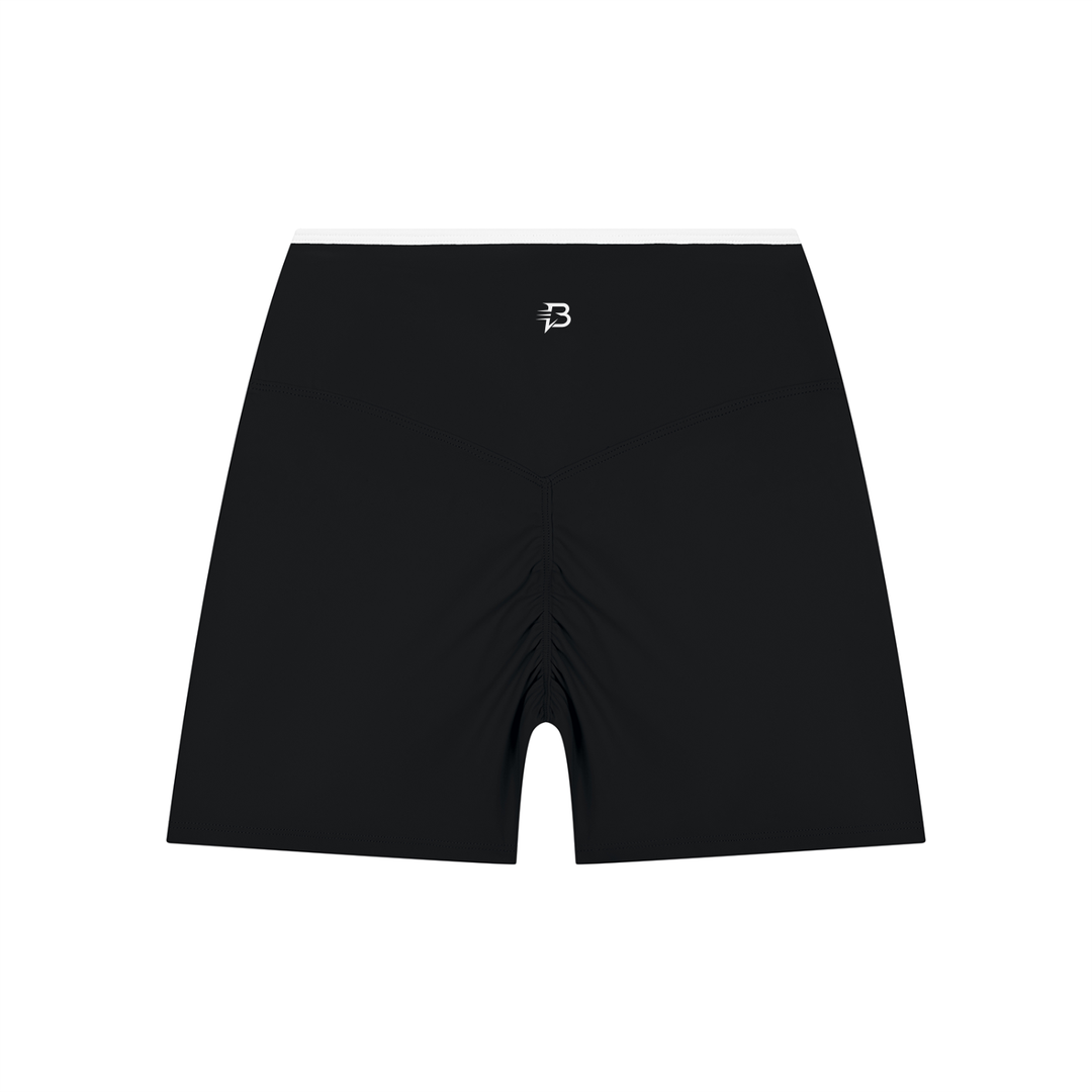 Block Yoga Shorts High Rise