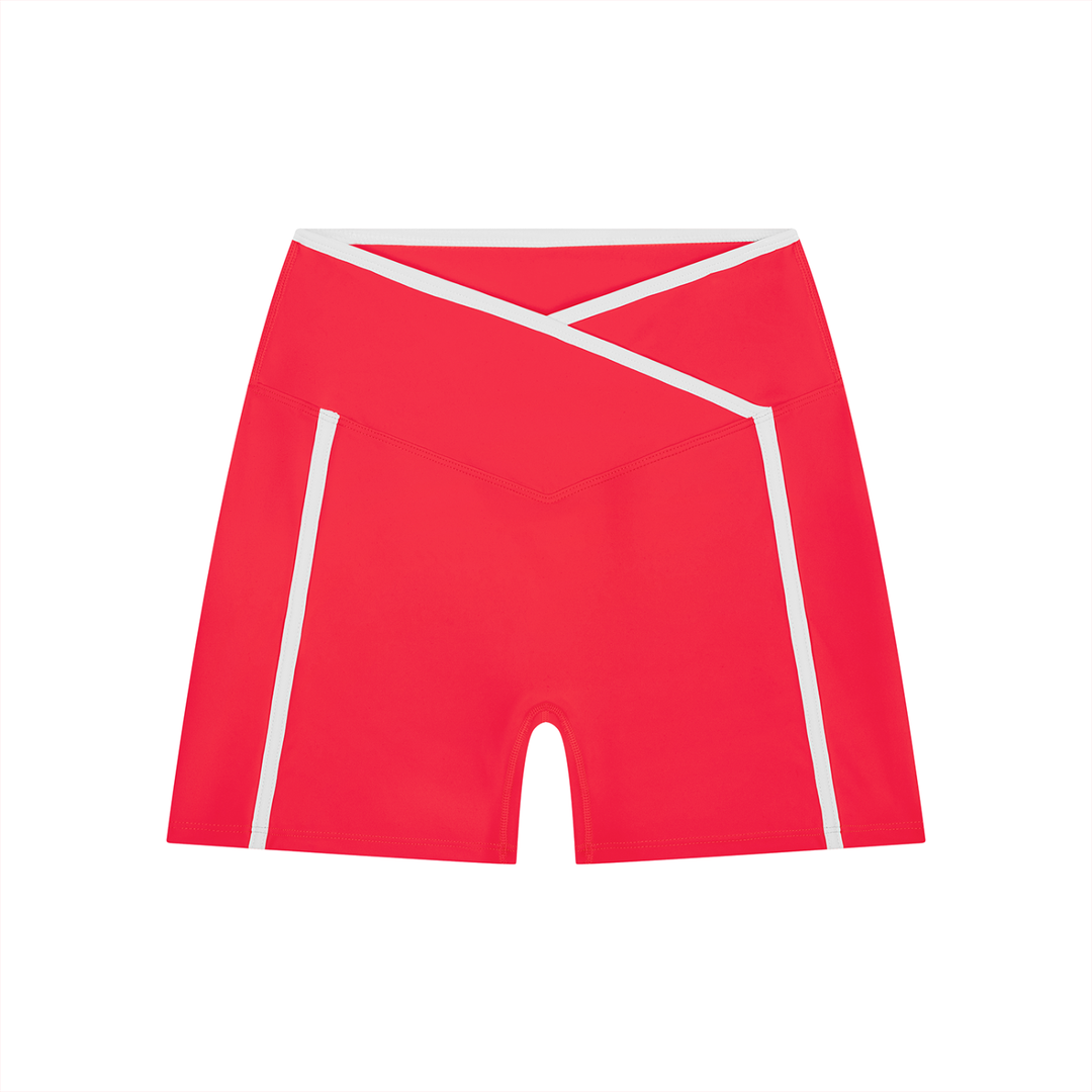 Block Yoga Shorts High Rise